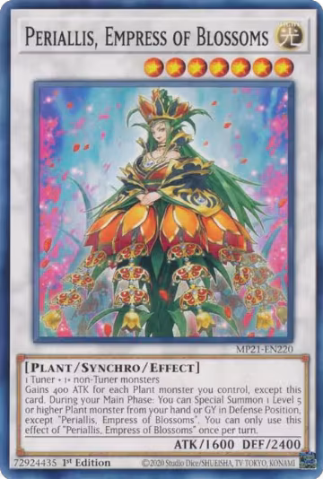 Periallis, Empress of Blossoms (MP21-EN220), 2021 Tin of Ancient Battles — Yu-Gi-Oh! card price