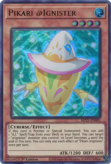 Pikari @Ignister (MP21-EN001), 2021 Tin of Ancient Battles — Yu-Gi-Oh! card price
