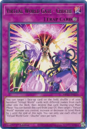 Virtual World Gate - Chuche (MP21-EN214), 2021 Tin of Ancient Battles — Yu-Gi-Oh! card price
