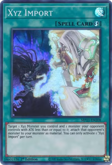 Xyz Import (MP21-EN208), 2021 Tin of Ancient Battles — Yu-Gi-Oh! card price