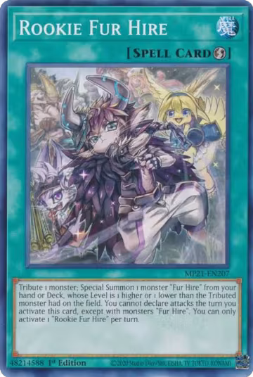 Rookie Fur Hire (MP21-EN207), 2021 Tin of Ancient Battles — Yu-Gi-Oh! card price