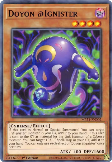 Doyon @Ignister (MP21-EN002), 2021 Tin of Ancient Battles — Yu-Gi-Oh! card price