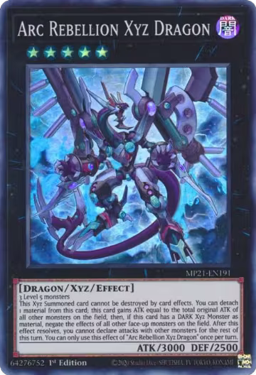 Arc Rebellion Xyz Dragon (MP21-EN191), 2021 Tin of Ancient Battles — Yu-Gi-Oh! card price