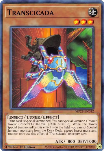 Transcicada (MP21-EN012), 2021 Tin of Ancient Battles — Yu-Gi-Oh! card price