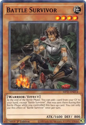 Battle Survivor (MP21-EN014), 2021 Tin of Ancient Battles — Yu-Gi-Oh! card price
