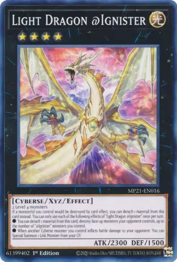 Light Dragon @Ignister (MP21-EN016), 2021 Tin of Ancient Battles — Yu-Gi-Oh! card price