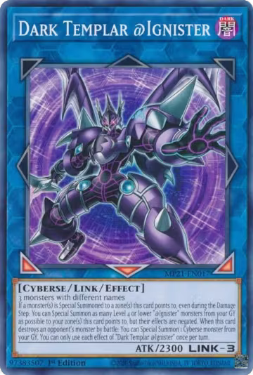 Dark Templar @Ignister (MP21-EN017), 2021 Tin of Ancient Battles — Yu-Gi-Oh! card price