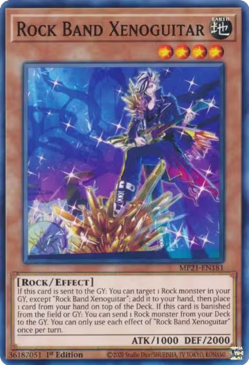 Rock Band Xenoguitar (MP21-EN181), 2021 Tin of Ancient Battles — Yu-Gi-Oh! card price
