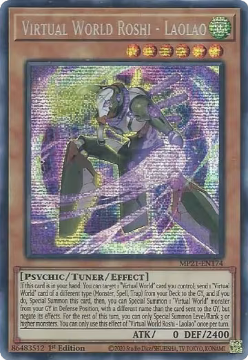 Virtual World Roshi - Laolao (MP21-EN174), 2021 Tin of Ancient Battles — Yu-Gi-Oh! card price