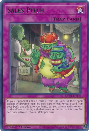 Sales Pitch (MP21-EN030), 2021 Tin of Ancient Battles — Yu-Gi-Oh! card price