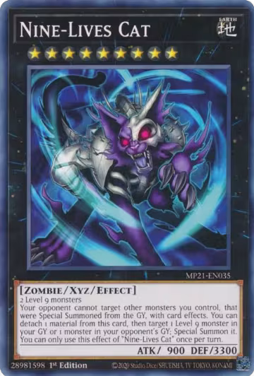 Nine-Lives Cat (MP21-EN035), 2021 Tin of Ancient Battles — Yu-Gi-Oh! card price
