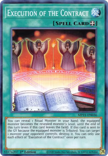 Execution of the Contract (MP21-EN036), 2021 Tin of Ancient Battles — Yu-Gi-Oh! card price