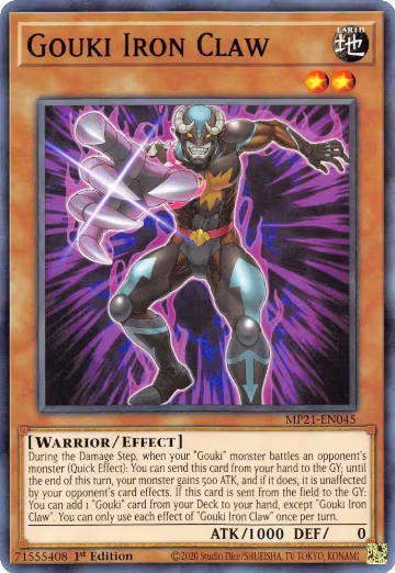 Gouki Iron Claw (MP21-EN045), 2021 Tin of Ancient Battles — Yu-Gi-Oh! card price