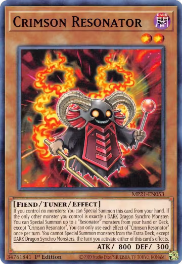 Crimson Resonator (MP21-EN053), 2021 Tin of Ancient Battles — Yu-Gi-Oh! card price
