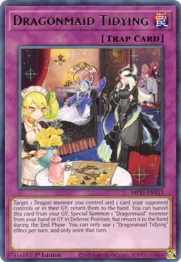 Dragonmaid Tidying (MP21-EN153), 2021 Tin of Ancient Battles — Yu-Gi-Oh! card price