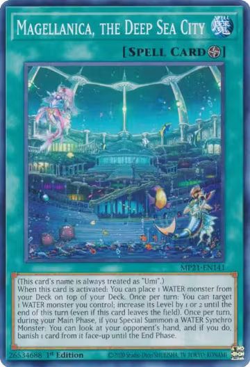 Magellanica, the Deep Sea City (MP21-EN141), 2021 Tin of Ancient Battles — Yu-Gi-Oh! card price