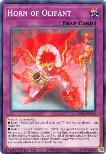 Horn of Olifant (MP21-EN149), 2021 Tin of Ancient Battles — Yu-Gi-Oh! card price