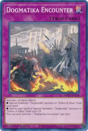 Dogmatika Encounter (MP21-EN148), 2021 Tin of Ancient Battles — Yu-Gi-Oh! card price