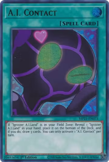 A.I. Contact (MP21-EN073), 2021 Tin of Ancient Battles — Yu-Gi-Oh! card price