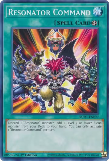 Resonator Command (MP21-EN077), 2021 Tin of Ancient Battles — Yu-Gi-Oh! card price