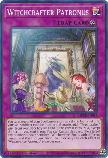 Witchcrafter Patronus (MP21-EN085), 2021 Tin of Ancient Battles — Yu-Gi-Oh! card price