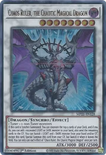 Chaos Ruler, the Chaotic Magical Dragon (MP21-EN128), 2021 Tin of Ancient Battles — Yu-Gi-Oh! card price