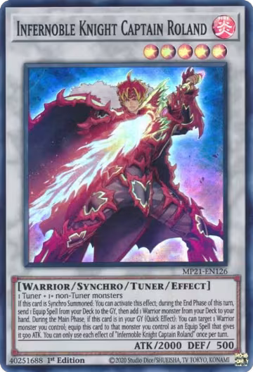 Infernoble Knight Captain Roland (MP21-EN126), 2021 Tin of Ancient Battles — Yu-Gi-Oh! card price