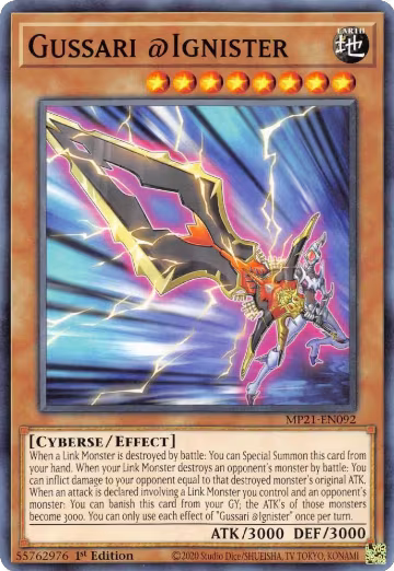 Gussari @Ignister (MP21-EN092), 2021 Tin of Ancient Battles — Yu-Gi-Oh! card price