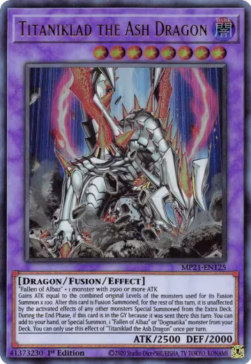 Titaniklad the Ash Dragon (MP21-EN125), 2021 Tin of Ancient Battles — Yu-Gi-Oh! card price