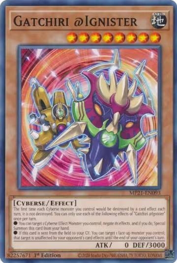 Gatchiri @Ignister (MP21-EN093), 2021 Tin of Ancient Battles — Yu-Gi-Oh! card price