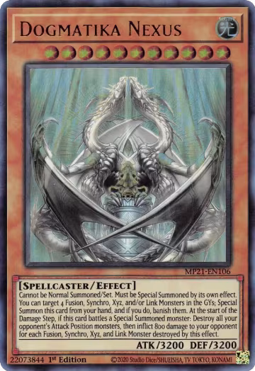 Dogmatika Nexus (MP21-EN106), 2021 Tin of Ancient Battles — Yu-Gi-Oh! card price