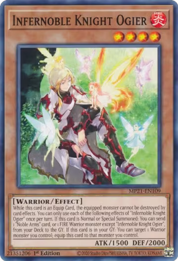 Infernoble Knight Ogier (MP21-EN109), 2021 Tin of Ancient Battles — Yu-Gi-Oh! card price
