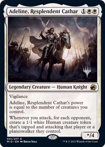 Adeline, Resplendent Cathar (1), Promo Pack: Innistrad: Midnight Hunt — Magic card price