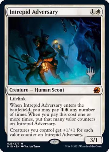 Intrepid Adversary (25), Promo Pack: Innistrad: Midnight Hunt — Magic card price