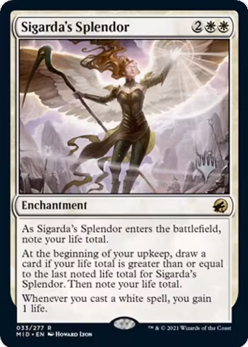 Sigarda's Splendor (33), Promo Pack: Innistrad: Midnight Hunt — Magic card price