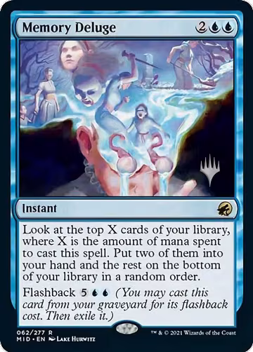Memory Deluge (62), Promo Pack: Innistrad: Midnight Hunt — Magic card price