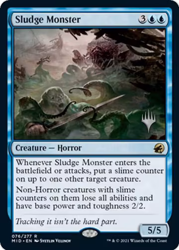 Sludge Monster (76), Promo Pack: Innistrad: Midnight Hunt — Magic card price