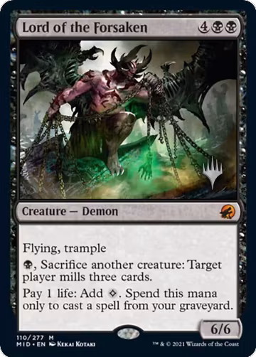 Lord of the Forsaken (110), Promo Pack: Innistrad: Midnight Hunt — Magic card price