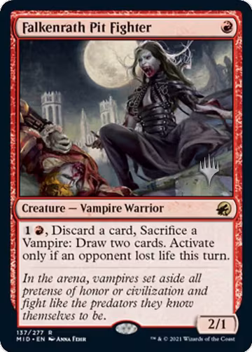 Falkenrath Pit Fighter (137), Promo Pack: Innistrad: Midnight Hunt — Magic card price