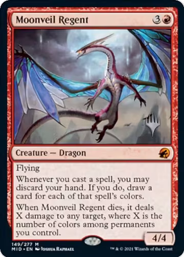 Moonveil Regent (149), Promo Pack: Innistrad: Midnight Hunt — Magic card price
