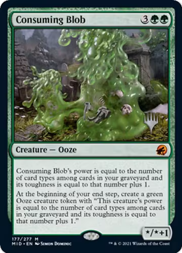 Consuming Blob (177), Promo Pack: Innistrad: Midnight Hunt — Magic card price