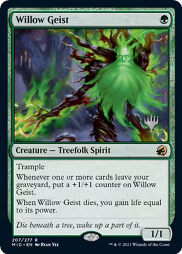 Willow Geist (207), Promo Pack: Innistrad: Midnight Hunt — Magic card price