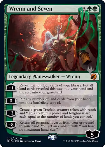 Wrenn and Seven (208), Promo Pack: Innistrad: Midnight Hunt — Magic card price