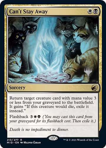 Can't Stay Away (213), Promo Pack: Innistrad: Midnight Hunt — Magic card price