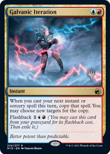 Galvanic Iteration (224), Promo Pack: Innistrad: Midnight Hunt — Magic card price