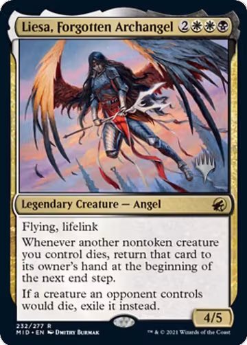 Liesa, Forgotten Archangel (232), Promo Pack: Innistrad: Midnight Hunt — Magic card price