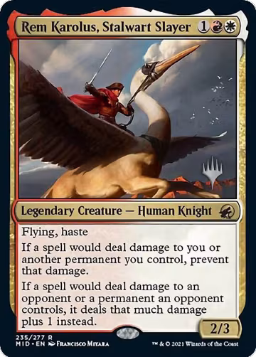 Rem Karolus, Stalwart Slayer (235), Promo Pack: Innistrad: Midnight Hunt — Magic card price