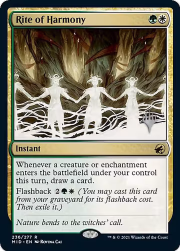 Rite of Harmony (236), Promo Pack: Innistrad: Midnight Hunt — Magic card price