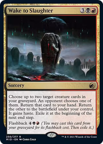 Wake to Slaughter (250), Promo Pack: Innistrad: Midnight Hunt — Magic card price
