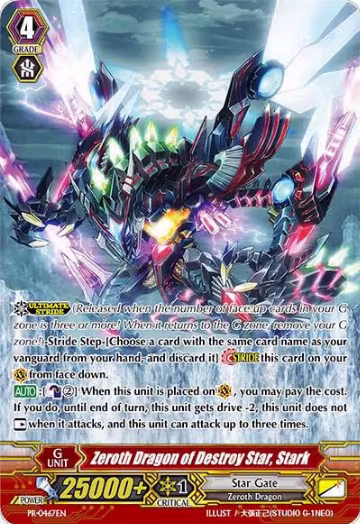 Zeroth Dragon of Destroy Star, Stark (PR/0467EN) — card price